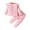 Pink, variant on Esaierr 2Pcs Baby Infant Girls Autumn Winter Outfits 3M-24M Printed Long Sleeve Ruffle Trim Casual T-Shirt+print Pants