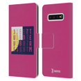 thumbnail image 1 of Head Case Designs Officially Licensed Juventus Football Club Colour Blocking Pink 1897 Leather Book Wallet Case Cover Compatible With Samsung Samsung Galaxy S10, 1 of 1