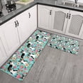 thumbnail image 2 of Corgi Dog and Flowers Kitchen Rugs Sets Of 2,Anti Fatigue Kitchen Mat Rugs Non Slip Washable,Decorative Kitchen Floor Mats for Kitchen,Sink,Laundry,17"x30"+17"x47", 2 of 7