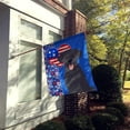 thumbnail image 2 of Black Labrador Retriever USA American Flag Canvas House Size, 2 of 5