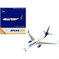 thumbnail image 3 of Boeing 767-300ER Commercial Aircraft "Atlas Air" White and Blue 1/400 Diecast Model Airplane by GeminiJets, 3 of 3