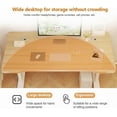 thumbnail image 3 of Gaming Desk Computer Writing Table for Home Office Student Art Modern Simple Style with T-Shaped Metal Bracket PC Wood Suitable for Offices&Bedrooms, 3 of 14