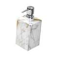 thumbnail image 4 of Dispensador de jabón con textura de mármol, dispensador de jabón líquido para manos, botella decorativa a prueba de fugas de 500 ml para la cocina del oro, 4 of 10