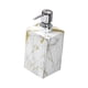 thumbnail image 4 of Dispensador de jabón líquido de mármol de resina con bomba de acero inoxidable oro, 4 of 9