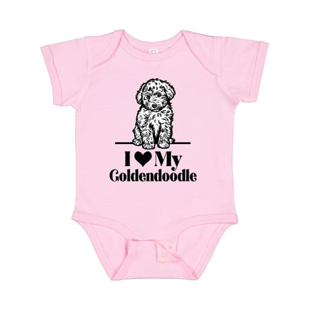 

Inktastic I Love My Goldendoodle Dog Gift Baby Boy or Baby Girl Bodysuit
