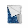 thumbnail image 2 of Blue Mandala Soft Flannel Fleece Throw Blanket, Curvy Illustration Vintage Style Motif, Cozy Plush for Indoor and Outdoor Use, 50" x 60", Dark Blue Pale Blue Dust, by Ambesonne, 2 of 6