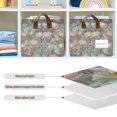 thumbnail image 4 of Yayeee Foldable Storage Basket for Shelves Waterproof Cloth Bins with Handles, Colorful Water Lilies Pattern, 4 of 7