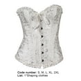 thumbnail image 6 of SPRING PARK Women Boned Waist Training Corset Overbust Lace Up Bustier Top Shaper, 6 of 7