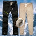 thumbnail image 6 of SBYOJLPB Women's Plus Size Double-layer Detachable Fleece Top Pants Long Pants Black 6(M), 6 of 6