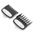 thumbnail image 1 of Comb 2pcs Black Guide Comb Set Attachment Comb Clipper Spare Parts Haircut Accessories, 1 of 8