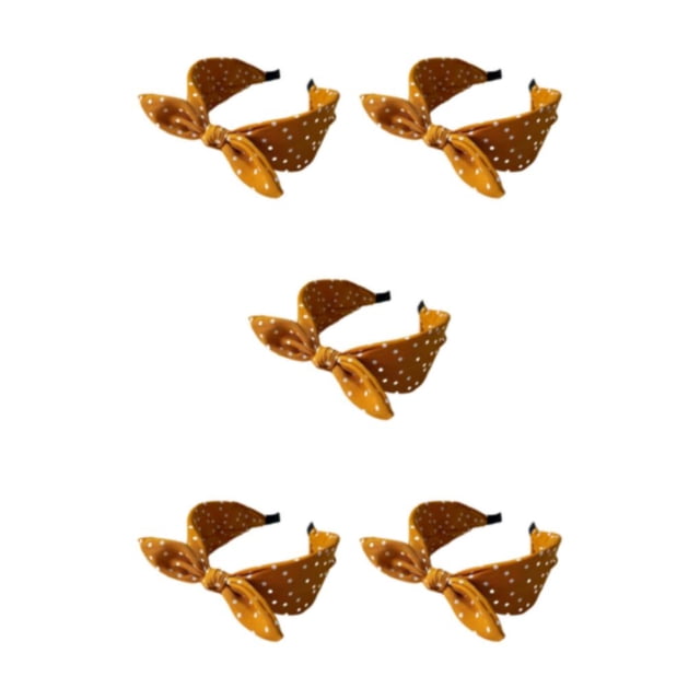 Guardoinrt Restez à la Mode avec des Bandeaux Style Coréen pour Femmes Confortables et Résistants à la Transpiration Jaune 5ensemble