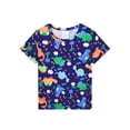 thumbnail image 3 of ATAIKU Summer Pajamas for Boys Dinosaur Short Sleeve 2-Piece PJs Set Toddler Kid Comfy Sleepwear Size 3-12Y, 3 of 14