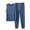 Dark Blue, variant on Ohufall Men's 2 Piece Modal Lounge Set Sleeveless Crew Neck Top with Drawstring Long Pants Casual Summer Outfit