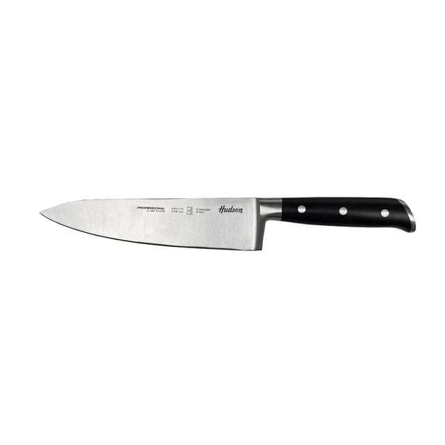 HUDSON VALLEY | Cuchillo Plano Prof de 18 cm, Cuchillo Tinchador de Acero Inoxidable con Mango Remachado, Utensilio de chef de Cocina para Cortar, Picar y Rebanar, Best Kitchenware