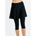 thumbnail image 5 of Calypsa Women's and Women's Plus High Waisted Flared Swim Skort with Attached Capri Leggings, 5 of 10