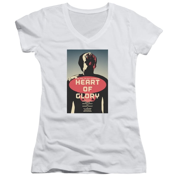 Star Trek Tng Season 1 Episode 20 Junior Women's V-Neck T-Shirt White
