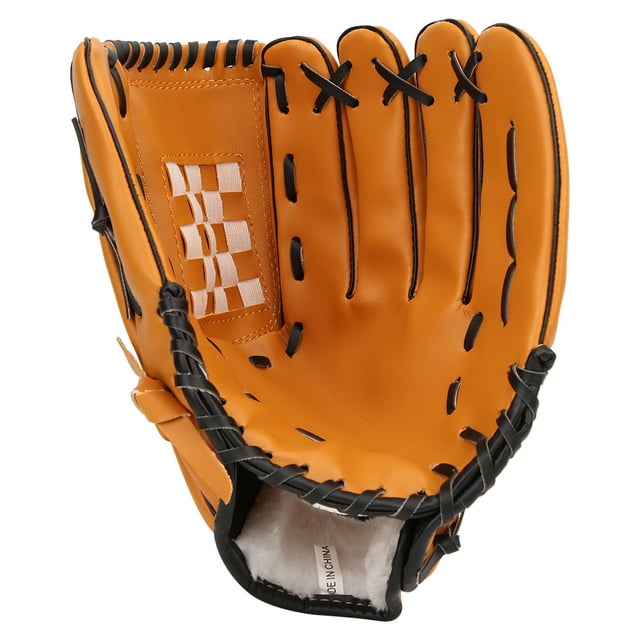 Guantes de competición de entrenamiento de guantes de béisbol gruesos de PVC para adultos y niños (marrón de 12,5 pulgadas) YUNYI BRAND Deportes