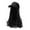 A, variant on Valora Baseball Cap With Synthetic Hair Extensions Long Pear Roll Curly Hairpiece Adjustable Wig Hat Attached For Women Black Black