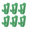 thumbnail image 2 of 100 clips de luz navideña de plástico resistente, fácil instalación, ganchos para colgar canalones ampliamente utilizados para decoración de luces navideñas, color verde hierba, 2 of 5