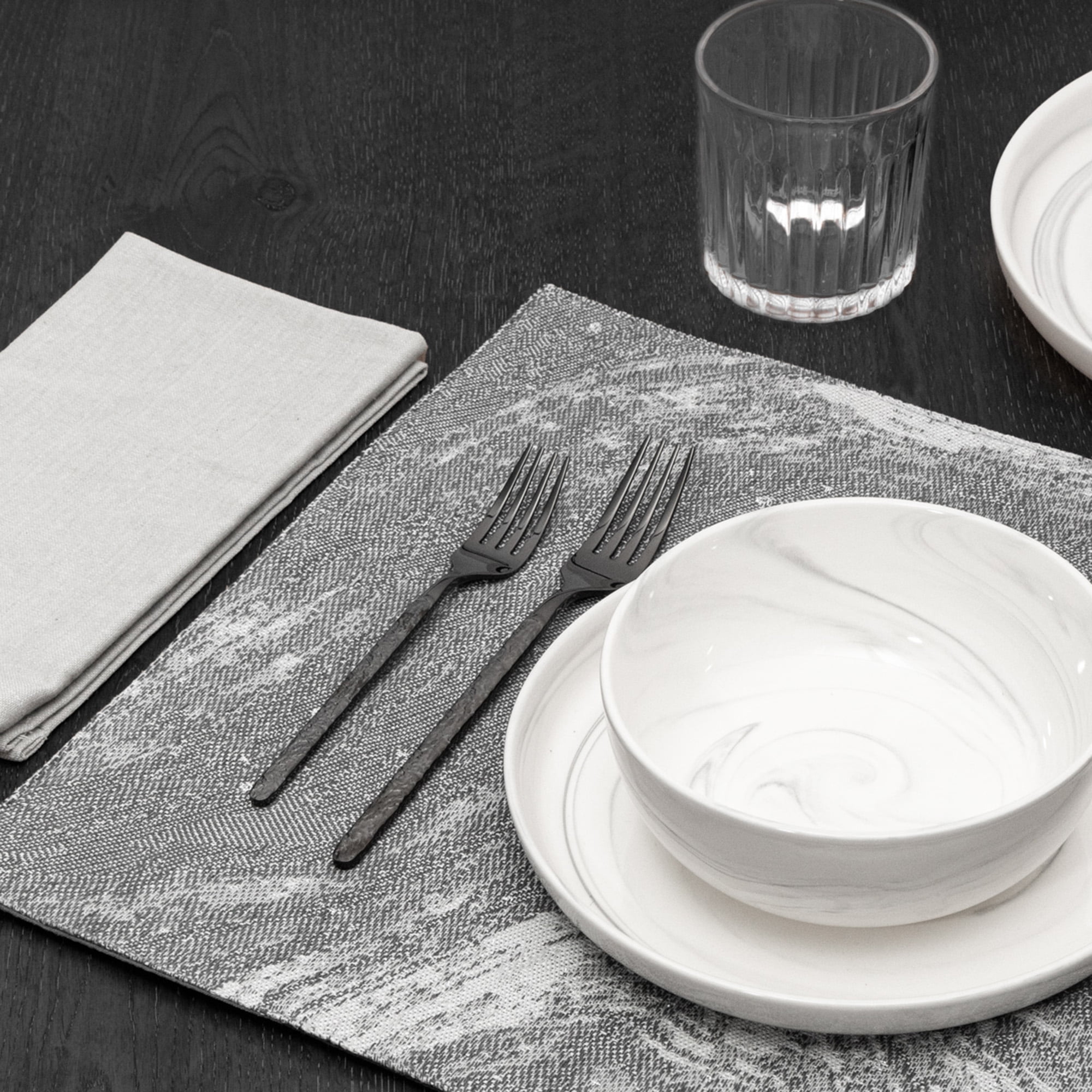 Thyme & Table Placemat, Gray Marble, 14 x 19"
