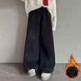 thumbnail image 7 of KAUOD Girls Fleece Lined Sweatpants Wide Leg Baggy Trendy Joggers Pants Teen Kid Winter Casual Oversized Athletic Pant, 7 of 7