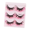 thumbnail image 4 of Pestañas postizas Sunnimix Pestañas 3D Lentejuelas Coloridas Suaves Brillantes Rosa, 4 of 8