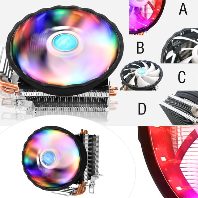 Refrigerador de CPU de Escritorio para PC, Disipador , Ventiladores RGB, Reemplazos Directos para + , Fácil Instalación, Mayor shamjiam enfriador de cpu