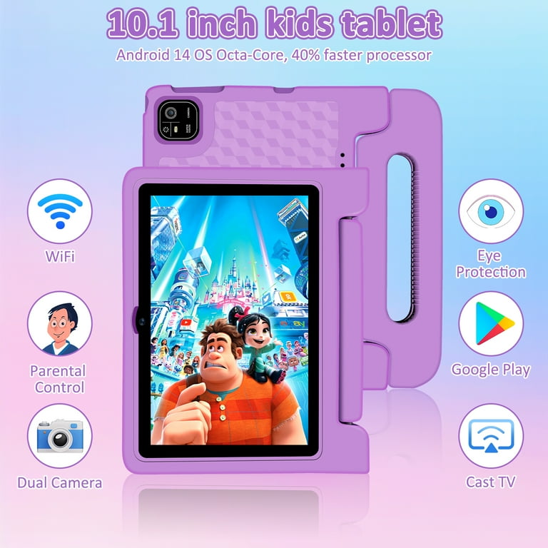 Kids Tablet, 10.1 inch Tablet for Kids IPS HD Screen RAM 8GB 64GB