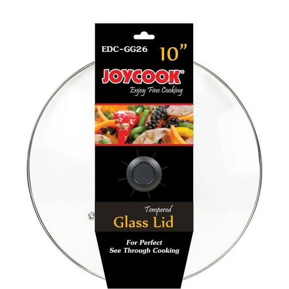 Tempered Glass Lid for Pot & Pans with Vent Hole, 26 cm (10.24-Inches)