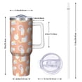 thumbnail image 2 of Modern 40oz Tumbler– Stainless Steel Insulated Tumbler with Handle and Straw, Large Capacity Travel Cup for Hot & Cold Drinks, 2 of 7