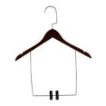 thumbnail image 4 of deevoka Shop Wooden Suit Hanger Trouser Hanger Bedroom Multifunctional Closet Organiser 44cmx26cm, 4 of 9