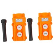 LOLIPPYY Durable Crane Controller, Lifter Up-Down Button, Orange for Crane 2Pcs