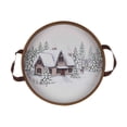 thumbnail image 3 of Melrose Set of 2 Winter Scene Christmas Decorative Trays 15.75", 3 of 3