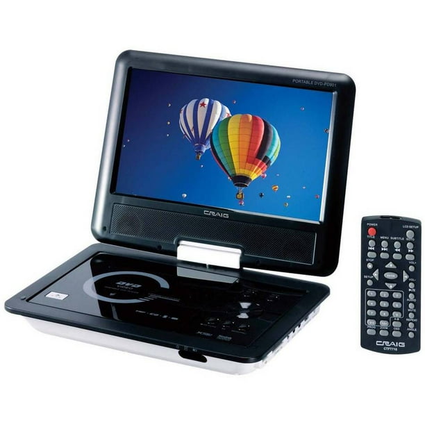 Craig 9" TFT Swivel Screen Portable DVD/CD Player
