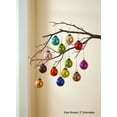 thumbnail image 3 of Serene Spaces Living Set of 12 Multicolor Glass Balls, Ornaments for Holiday Décor, Measures 2" Diameter, 3 of 6