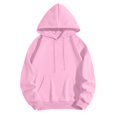 thumbnail image 6 of CIENVNSTG Women's Solid Hoodies Sweatshirt with Pocket Oversized Trendy Pullover Long Sleeve Top Spring Fall Fashion Clothing for Daily Leisure and Casual Outdoor Activities Pink M, 6 of 6