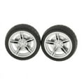 thumbnail image 3 of Bunblic 4x2pcs Simulation Rubber Wheel Tire Wheel Toy Model DIY RC Spare Parts 5 Pcs, 3 of 8