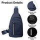 thumbnail image 3 of Dinheiro Bolso nuevo de pecho bolso de hombro de nailon impermeable para hombre azul, 3 of 5