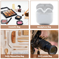 thumbnail image 4 of Bolsa de almacenamiento versátil con cordón, estuche de transporte para auriculares de material de microfibra suave, estuche protector impermeable para artículos pequeños, incluidos cosméticos, joyas, 4 of 7