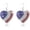 Multicolor A, variant on 4th of July Independence Day Patriotic Earring for Women American Flag Dangle Earrings Patriotic Red White Blue USA Earring, Pave Stud
