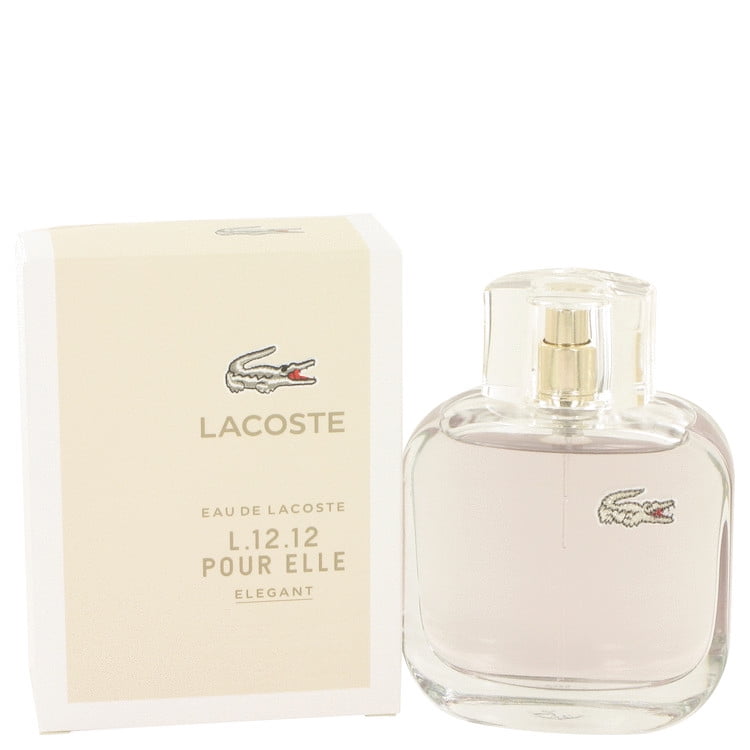 Lacoste L.12.12 Elegant Eau de Toilette Perfume for Women, 3 Oz Full Size Walmart.com