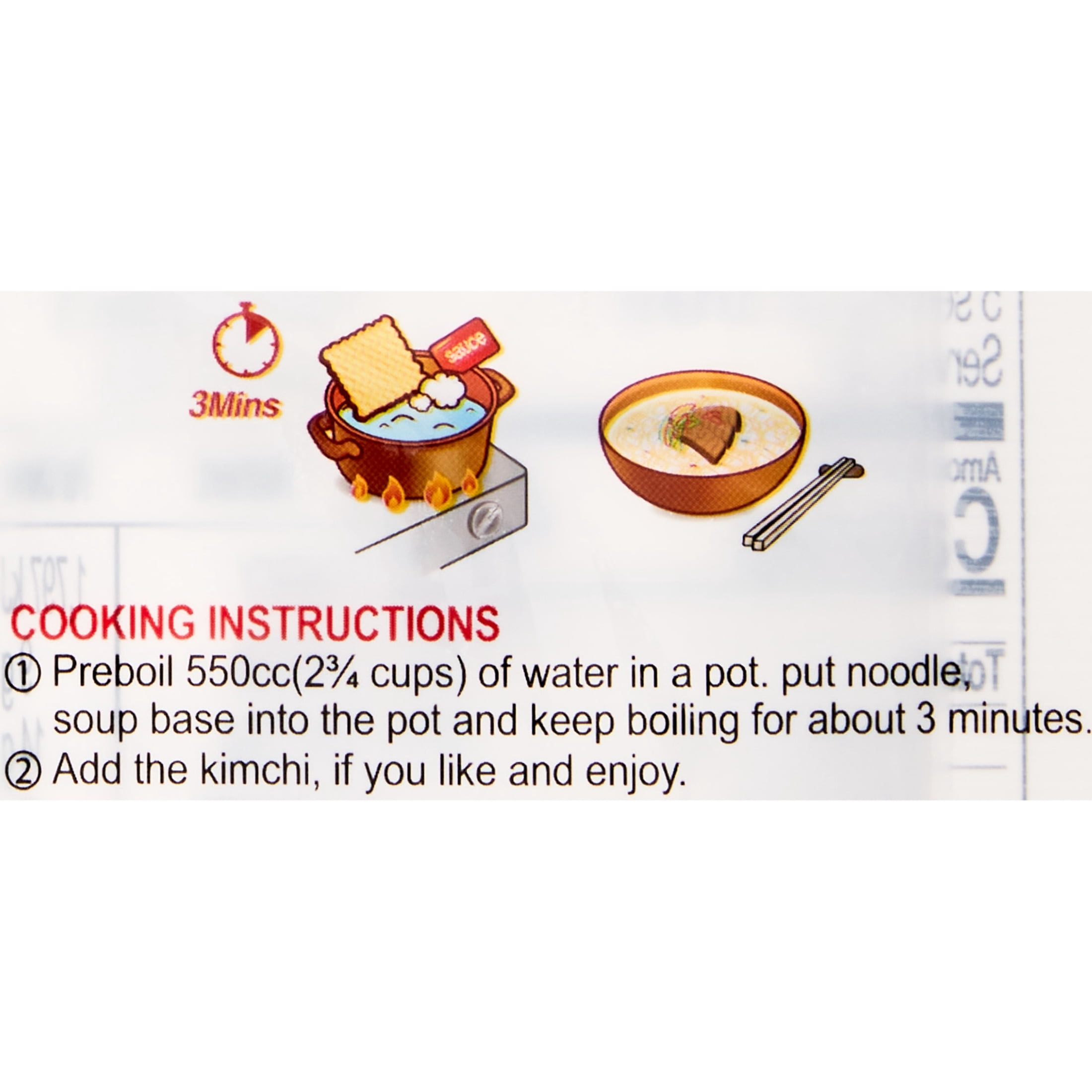 (3 pack) Paldo Korean Noodles with Soup Base Gomtang Beef Bone Broth, 3.6 oz, 5 Pack