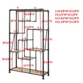 thumbnail image 2 of 24/7 Shop at Home Alvin Industrial 8-Shelf Metal Bookcase in Sand Black, 2 of 4