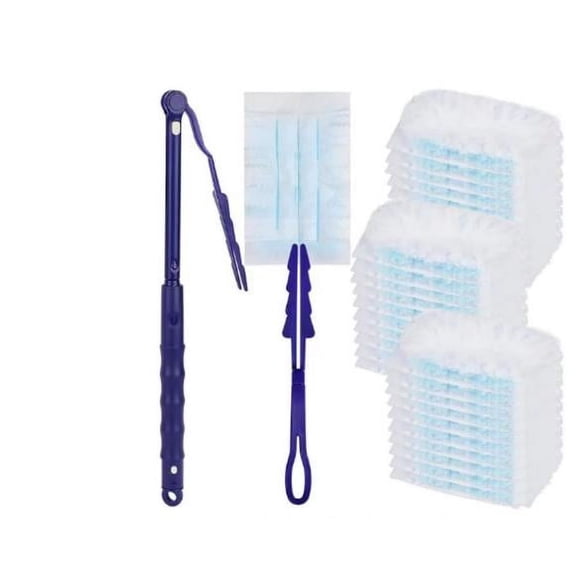 BERTDOMD Dust Cleaning Brush Set - Static Cling Flat Duster for Office, Car Interior, and Household Dusting Tools