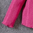 thumbnail image 5 of SXcggal Toddler Girls Long Sleeve Kids Knit Ribbed Solid Color T Shirt Pullover Tops Cute Cozy Beautiful Girls Tops, 5 of 8