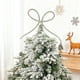 thumbnail image 4 of Hogar y cocina, Decoración del hogar, Decoración navideña, Adornos de metal con lazos de diamantes de imitación para la parte superior del árbol de Navidad, adornos para fiestas, adornos de hierro par, 4 of 8