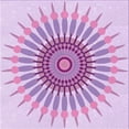 thumbnail image 1 of Ahgly Company Indoor Square Patterned Tyrian Purple Area Rugs, 5' Square, 1 of 6