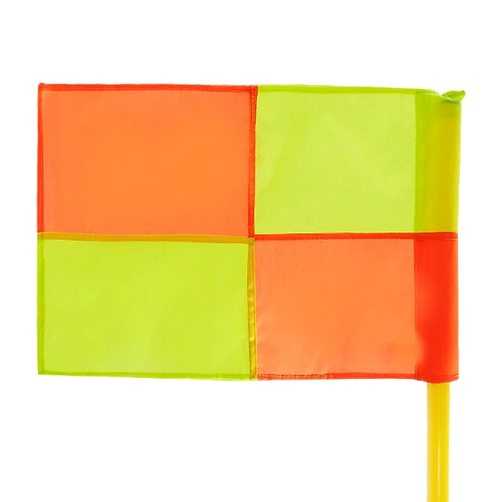 Drapeaux D’arbitre RefStuff PRO – Football, Rugby, Hockey – Poignée Textile, Pivot, Housse Incluse
