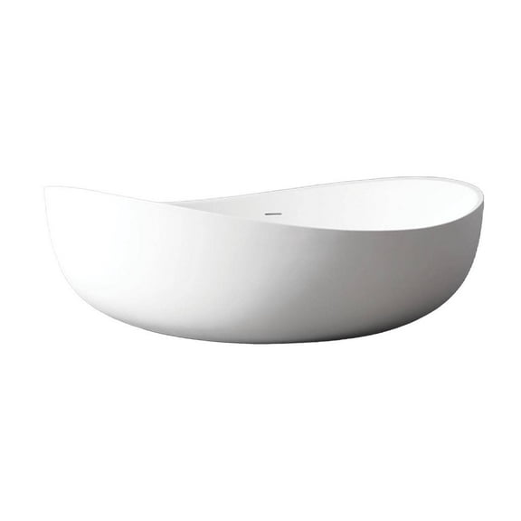 Evi 71 Inch Acrylic Contemporary Freestanding Tub