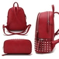 thumbnail image 2 of Dasein Medium Faux Leather Spiked Studded Backpack, 2 of 3